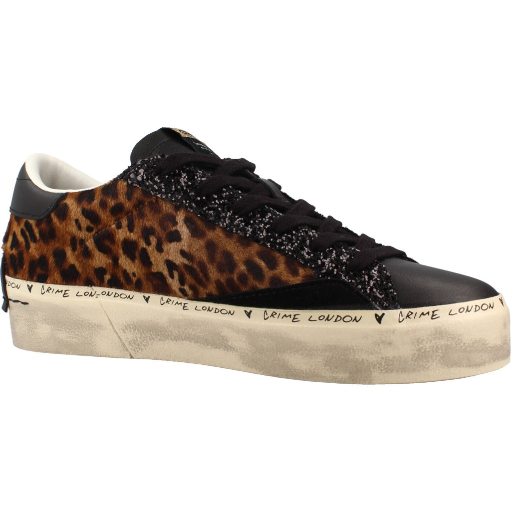 CRIME LONDON AAB DISTRESSED PLATFORM en color ANIMAL PRINT  (5)
