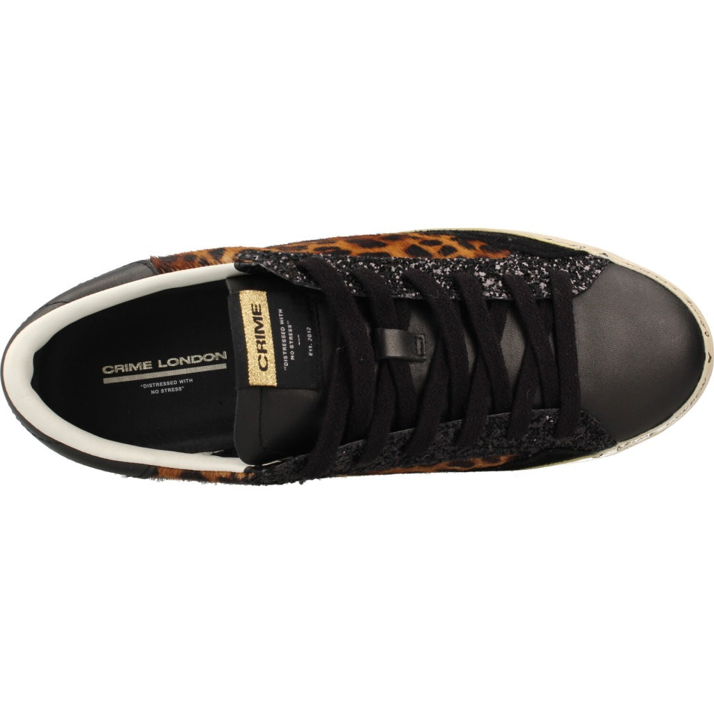 CRIME LONDON AAB DISTRESSED PLATFORM en color ANIMAL PRINT  (7)
