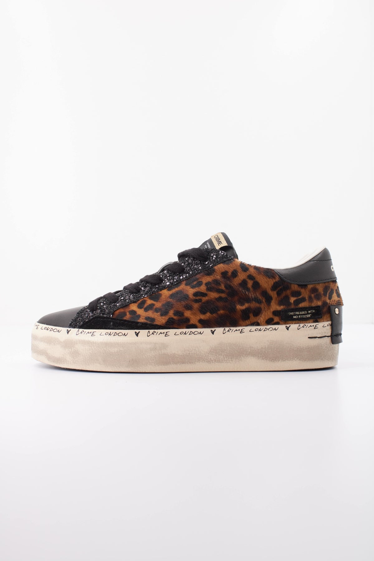 CRIME LONDON AAB DISTRESSED PLATFORM en color ANIMAL PRINT  (1)