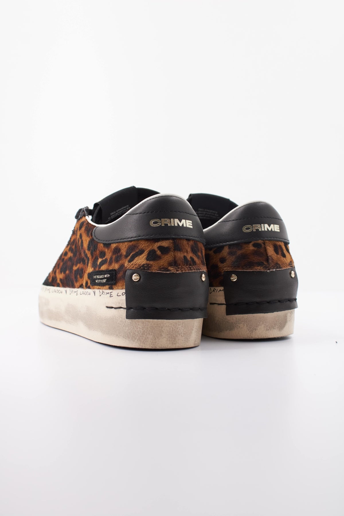 CRIME LONDON AAB DISTRESSED PLATFORM en color ANIMAL PRINT  (4)