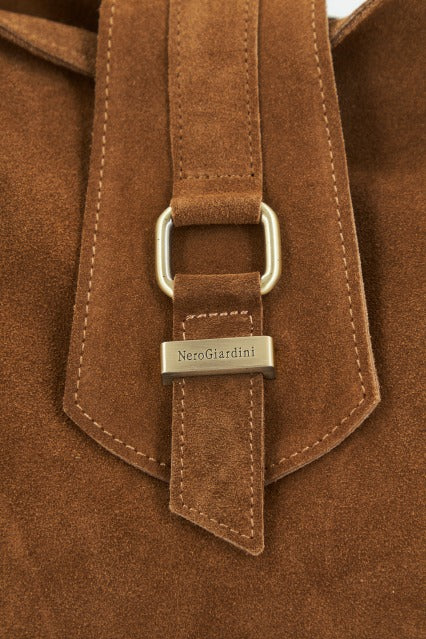 NERO GIARDINI BORSE DONNA VELOUR en color MARRON  (4)