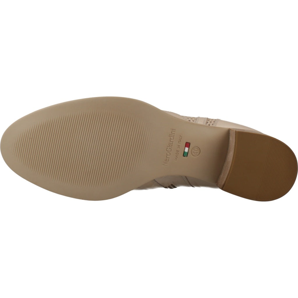 NERO GIARDINI BOTIN TACON ELBA en color BEIS  (7)