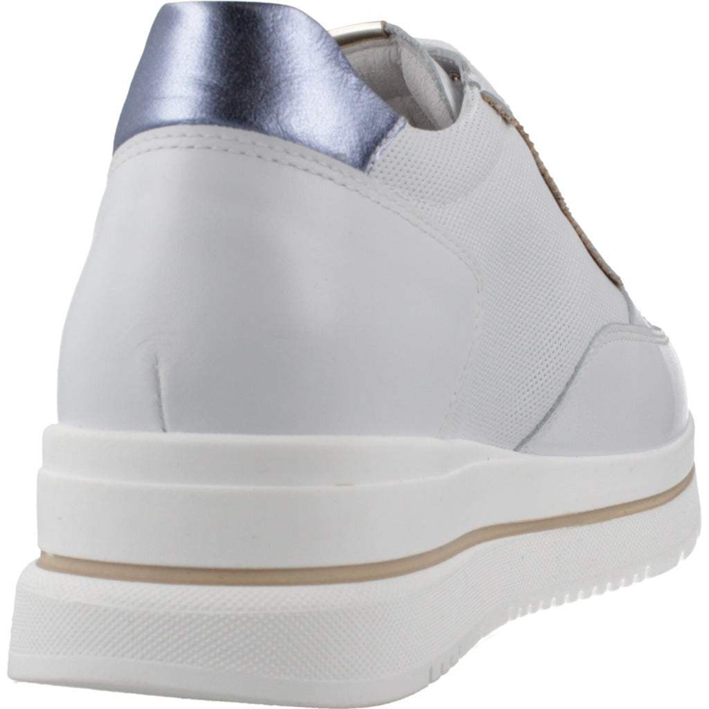 NERO GIARDINI DEPORTIVO CORDONES VELVET en color BLANCO  (3)