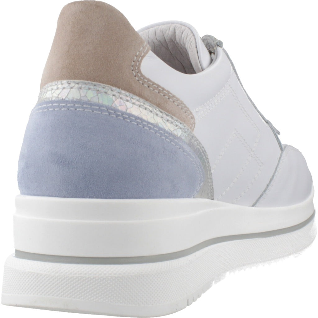 NERO GIARDINI DEPORTIVO CORDONES VELVET en color BLANCO  (3)