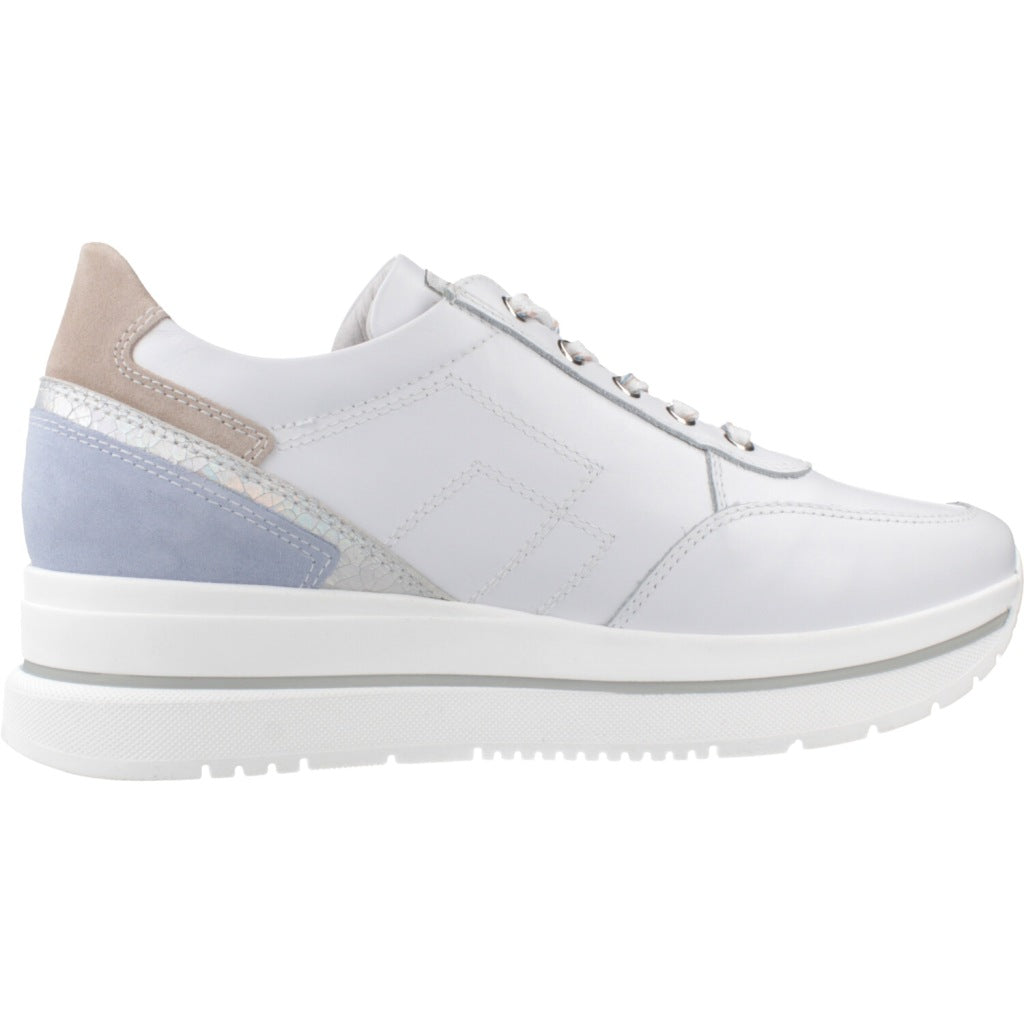 NERO GIARDINI DEPORTIVO CORDONES VELVET en color BLANCO  (4)