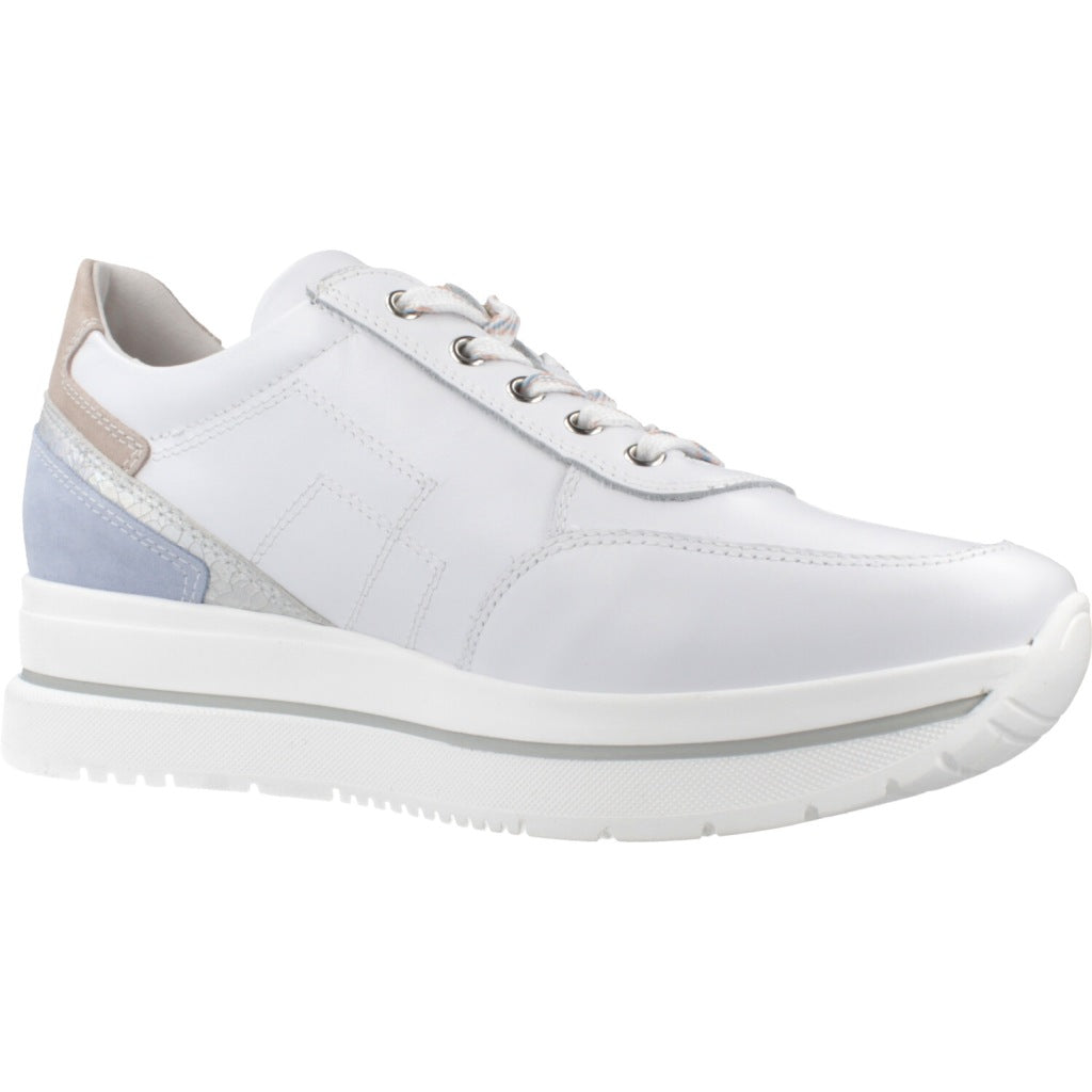 NERO GIARDINI DEPORTIVO CORDONES VELVET en color BLANCO  (5)