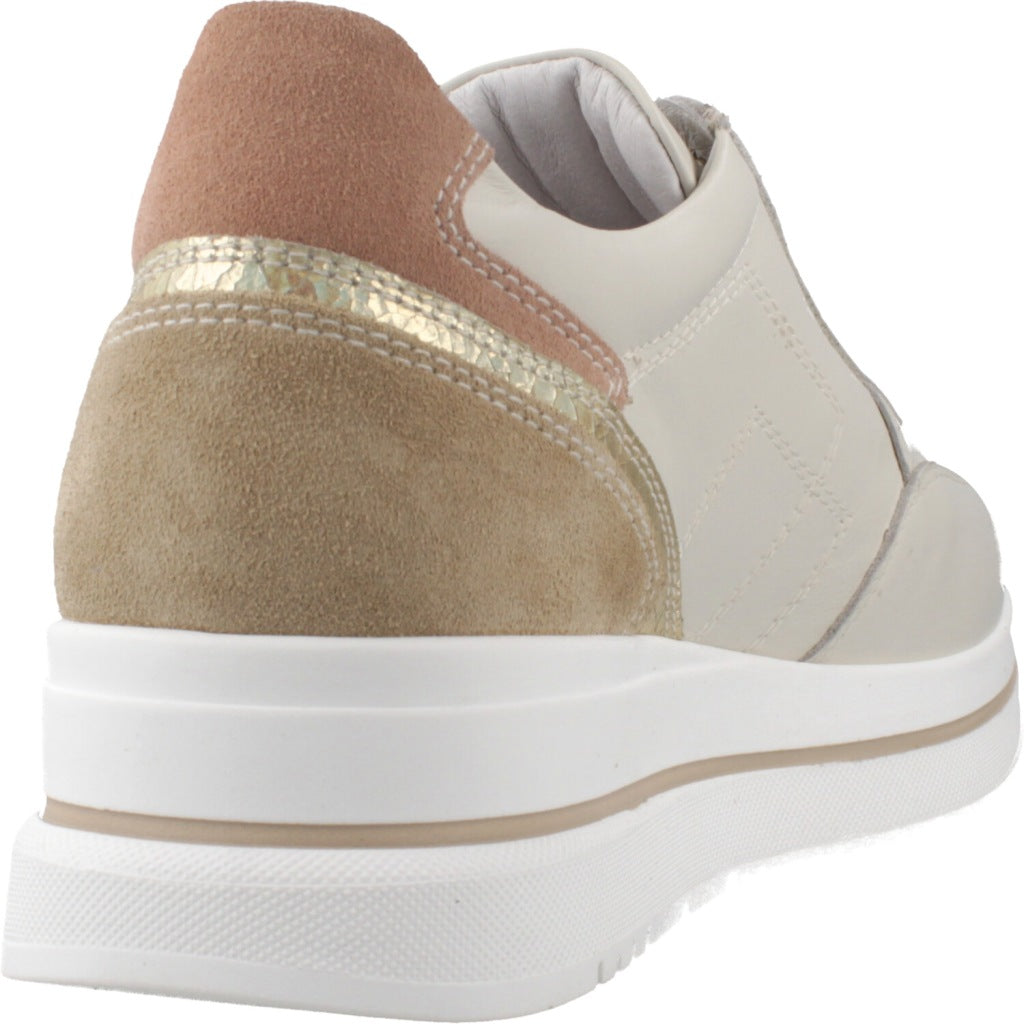 NERO GIARDINI DEPORTIVO CORDONES VELVET en color BEIS  (3)