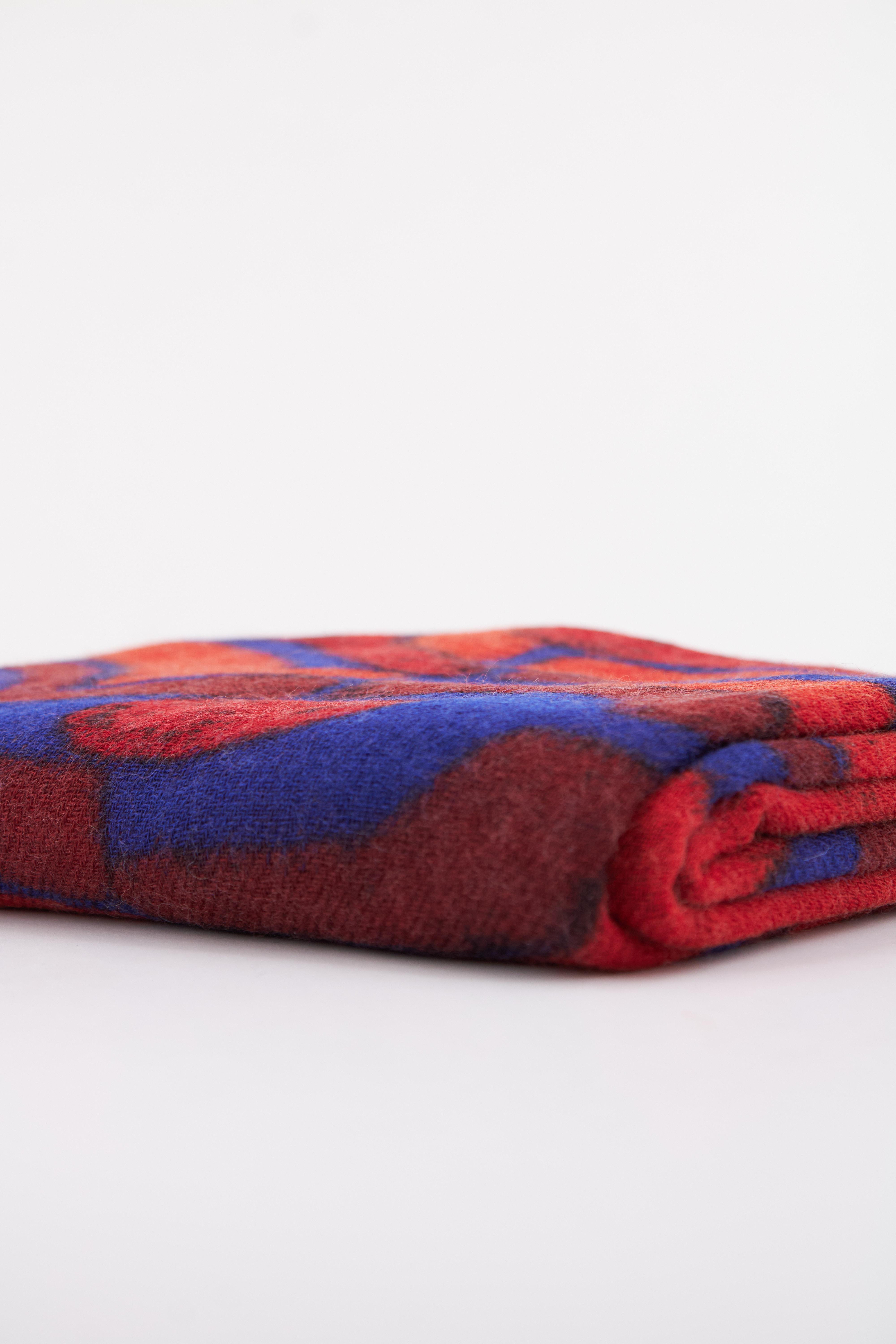 ABBACINO SCARF LEA en color ROJO  (1)