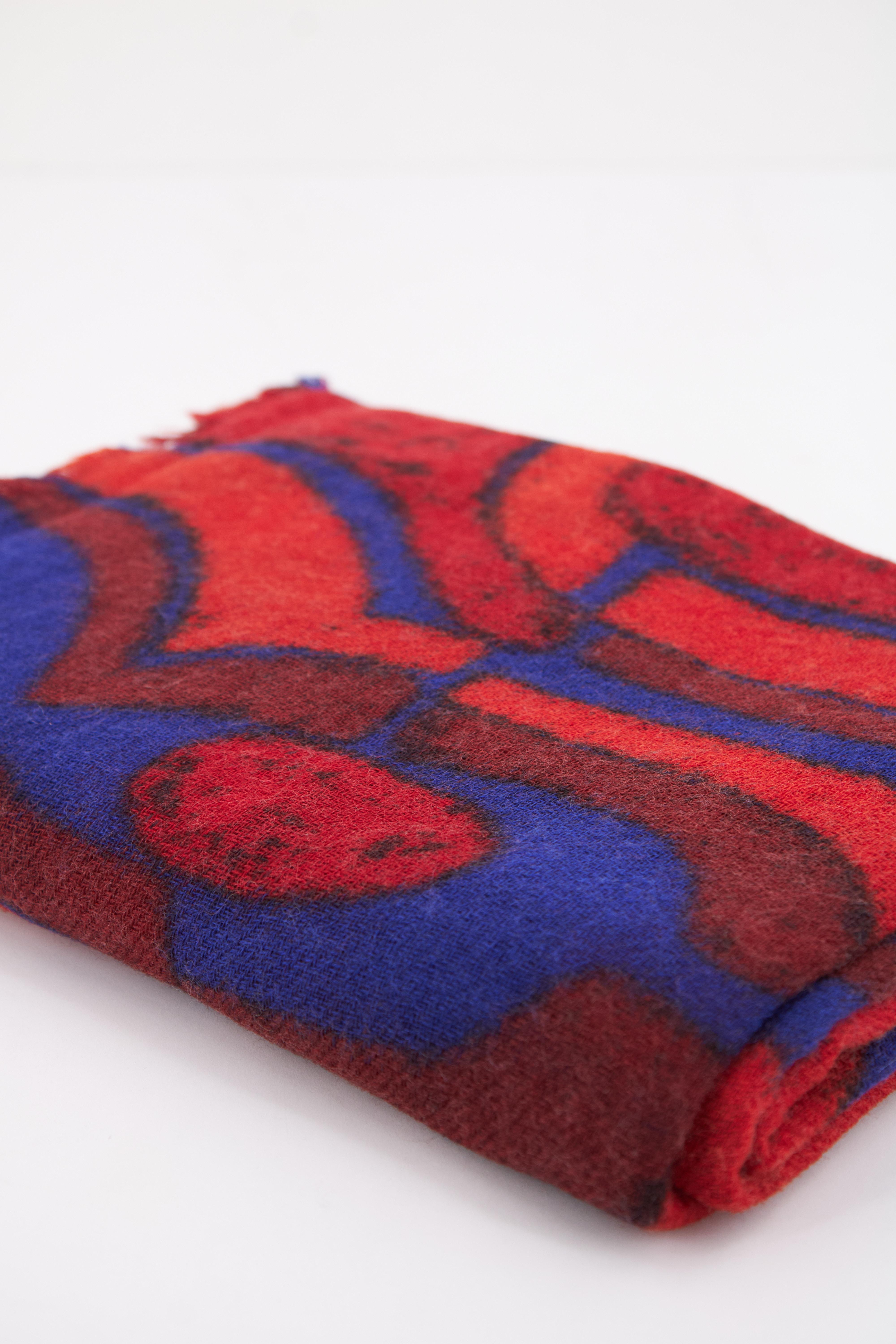 ABBACINO SCARF LEA en color ROJO  (2)