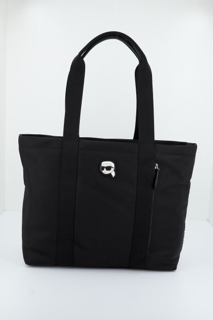 KARL LAGERFELD K/IKONIK . NYLON ZIP TOT en color NEGRO  (1)