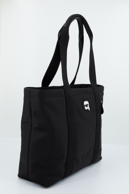 KARL LAGERFELD K/IKONIK . NYLON ZIP TOT en color NEGRO  (2)