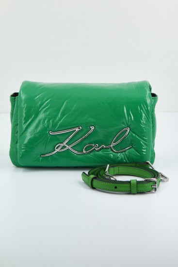KARL LAGERFELD K/SIGNATURE SOFT SHB NYLON en color VERDE  (1)