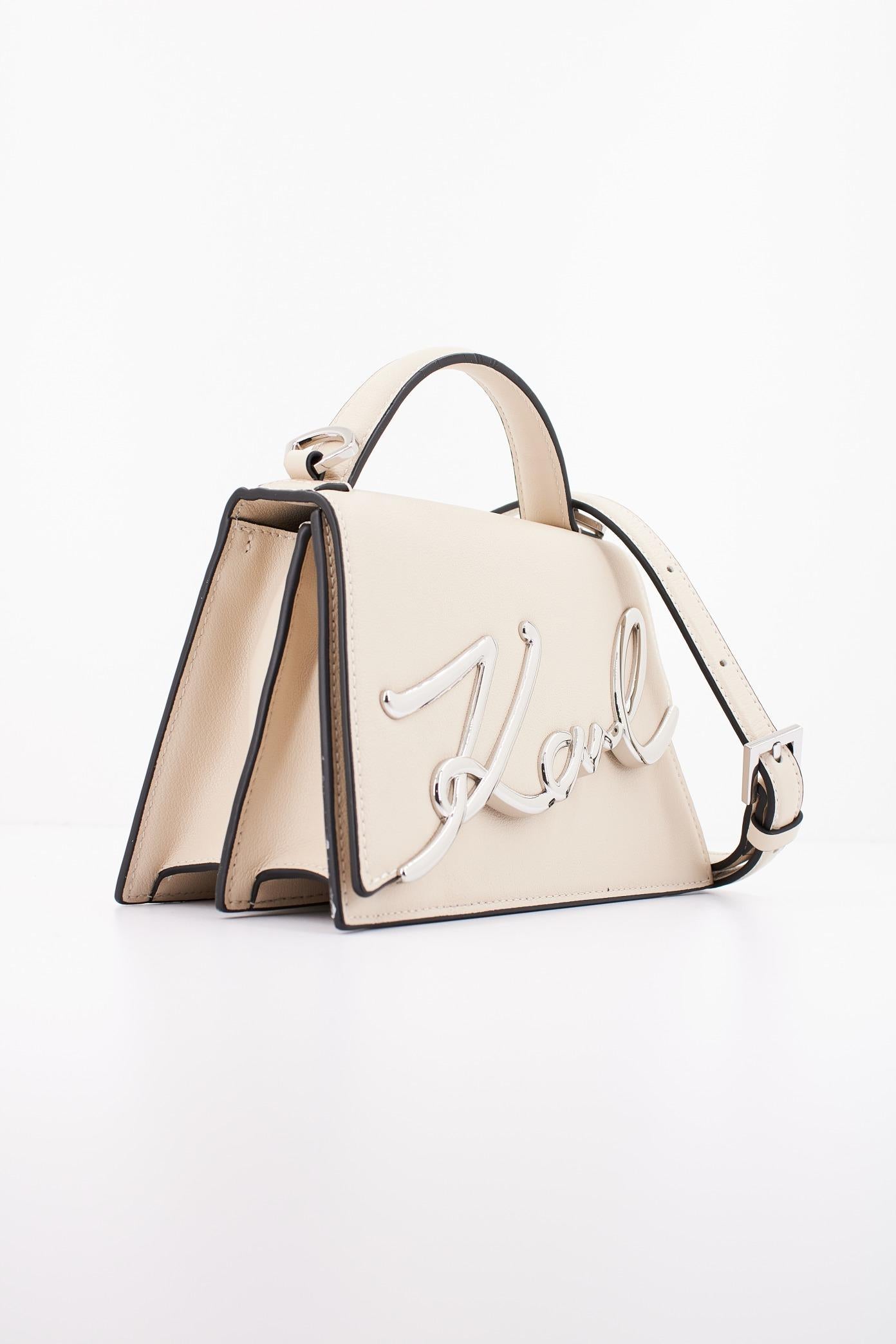 KARL LAGERFELD K/SIGNATURE . SM CROSSBO en color BEIS  (3)