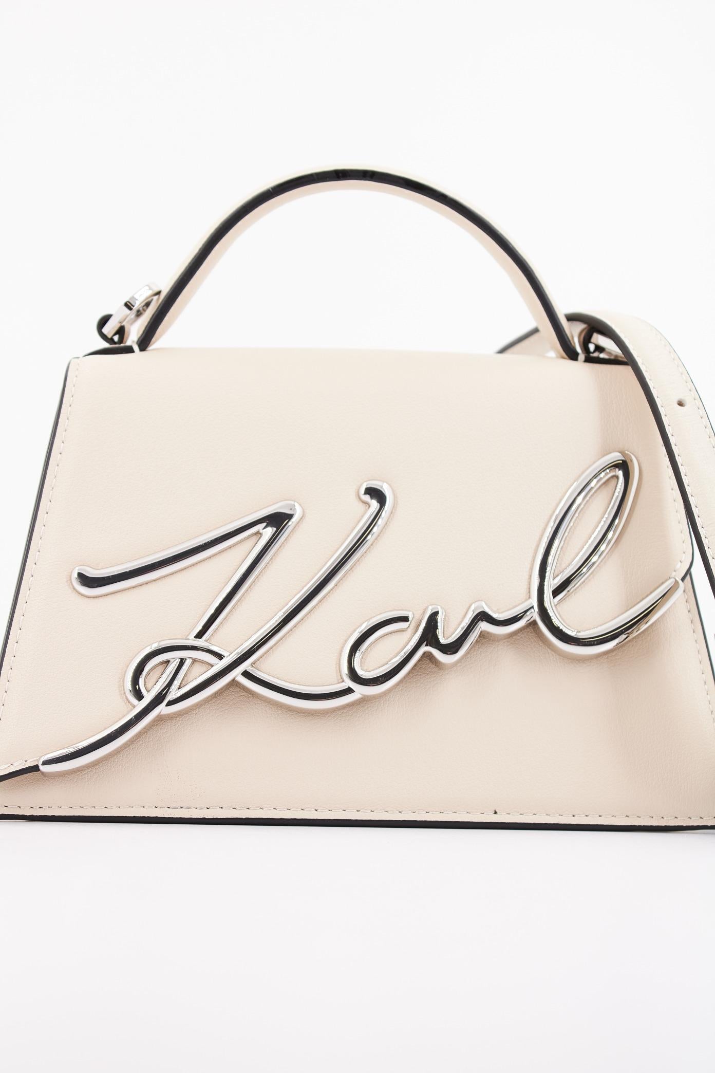 KARL LAGERFELD K/SIGNATURE . SM CROSSBO en color BEIS  (4)
