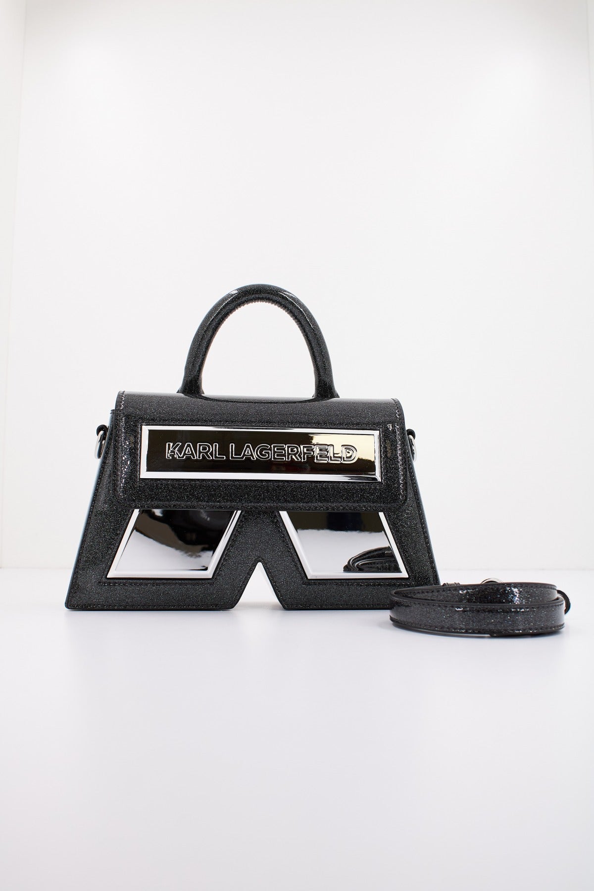 KARL LAGERFELD  ICON K SP CB GLITTER en color NEGRO  (1)