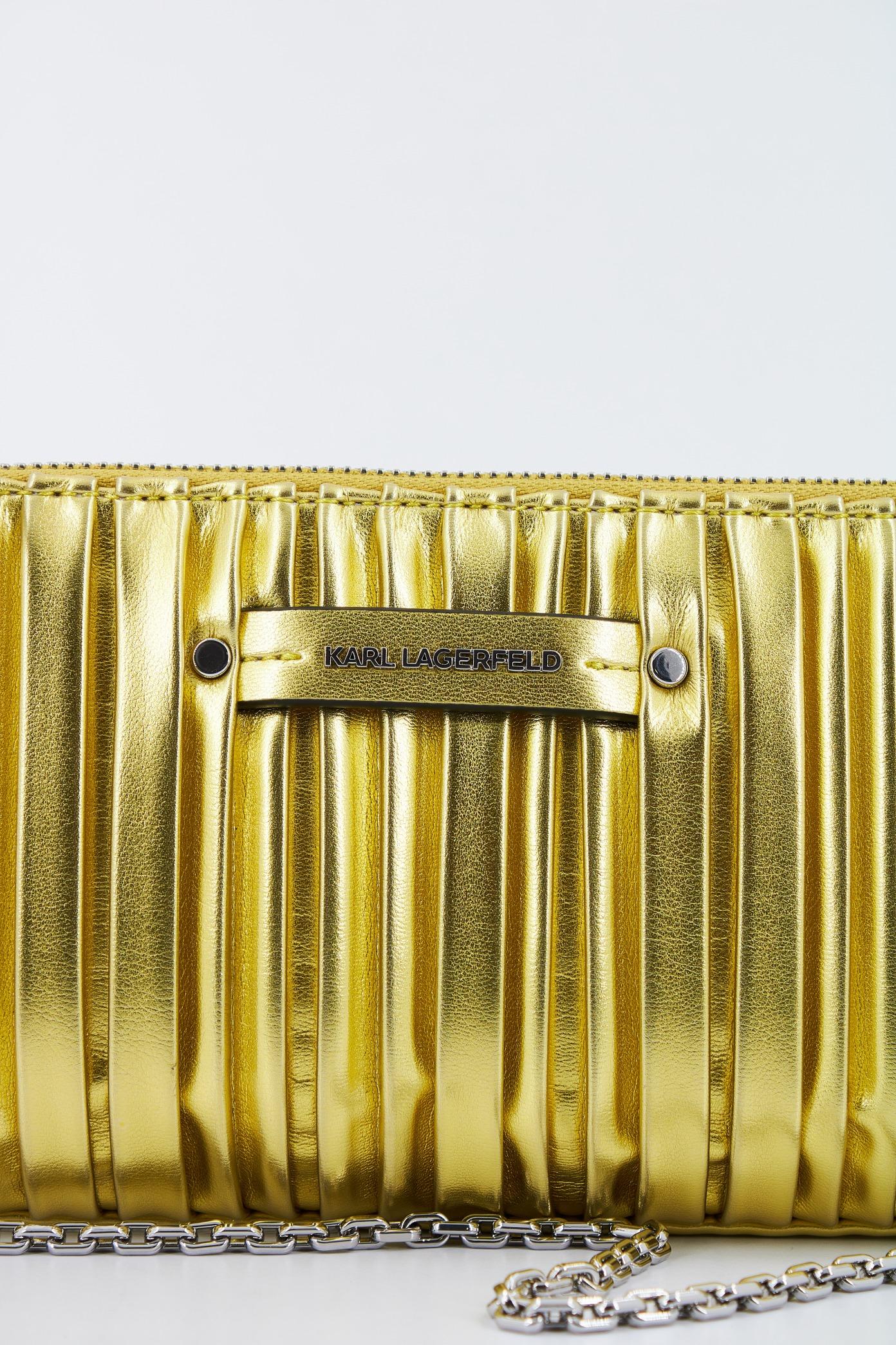 KARL LAGERFELD KUSHION SHOULDER POUCH M en color ORO  (4)