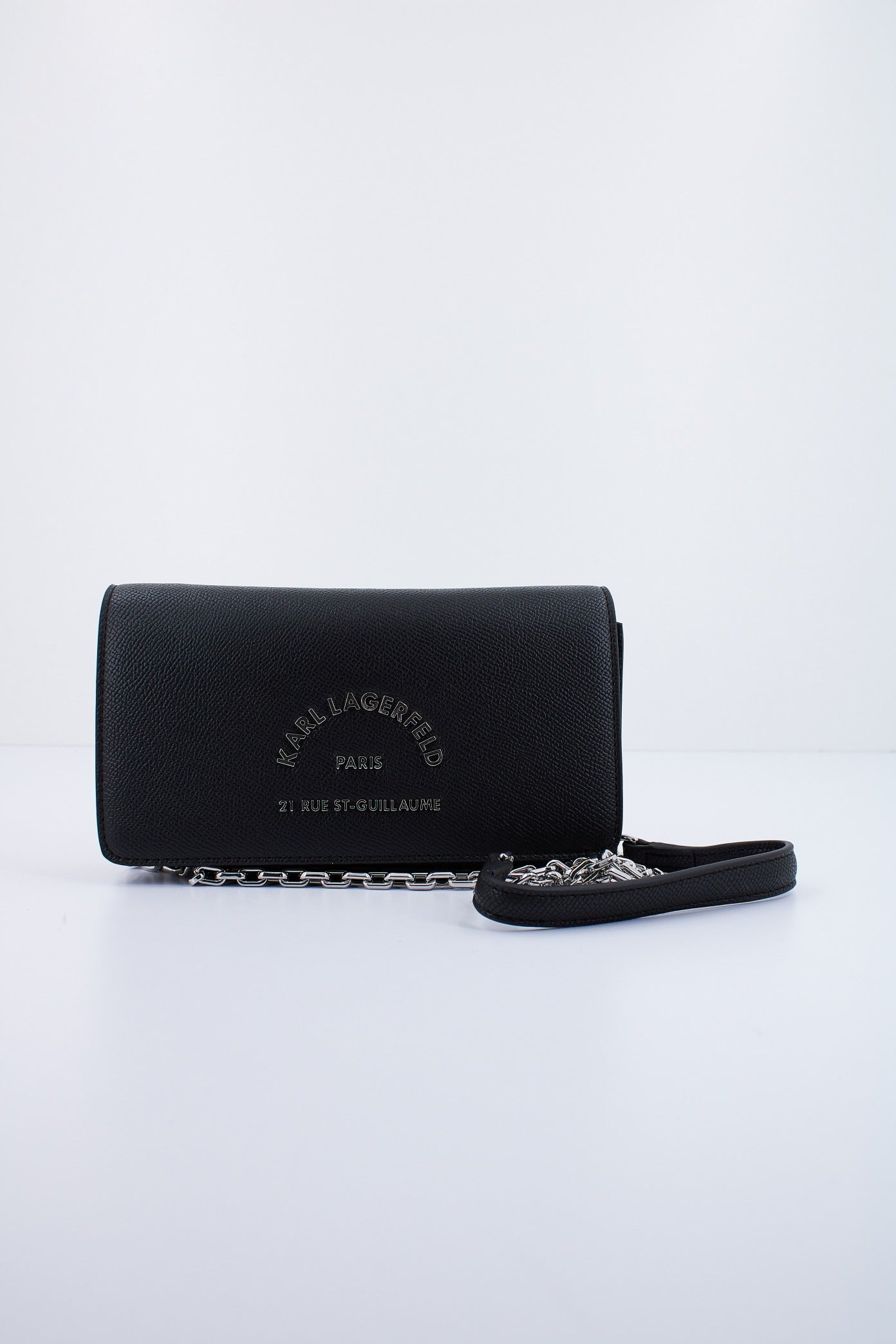 KARL LAGERFELD METAL FLAP POC en color NEGRO  (2)