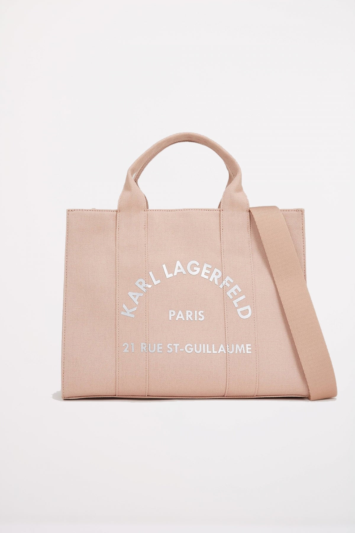 KARL LAGERFELD RSG SQUARE MEDIUM TOTE en color ROSA  (1)