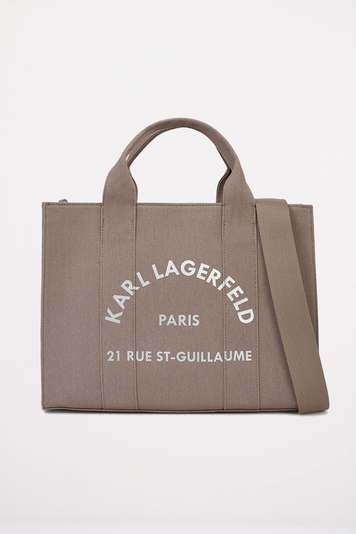 KARL LAGERFELD RSG SQUARE MEDIUM TOTE en color GRIS  (1)