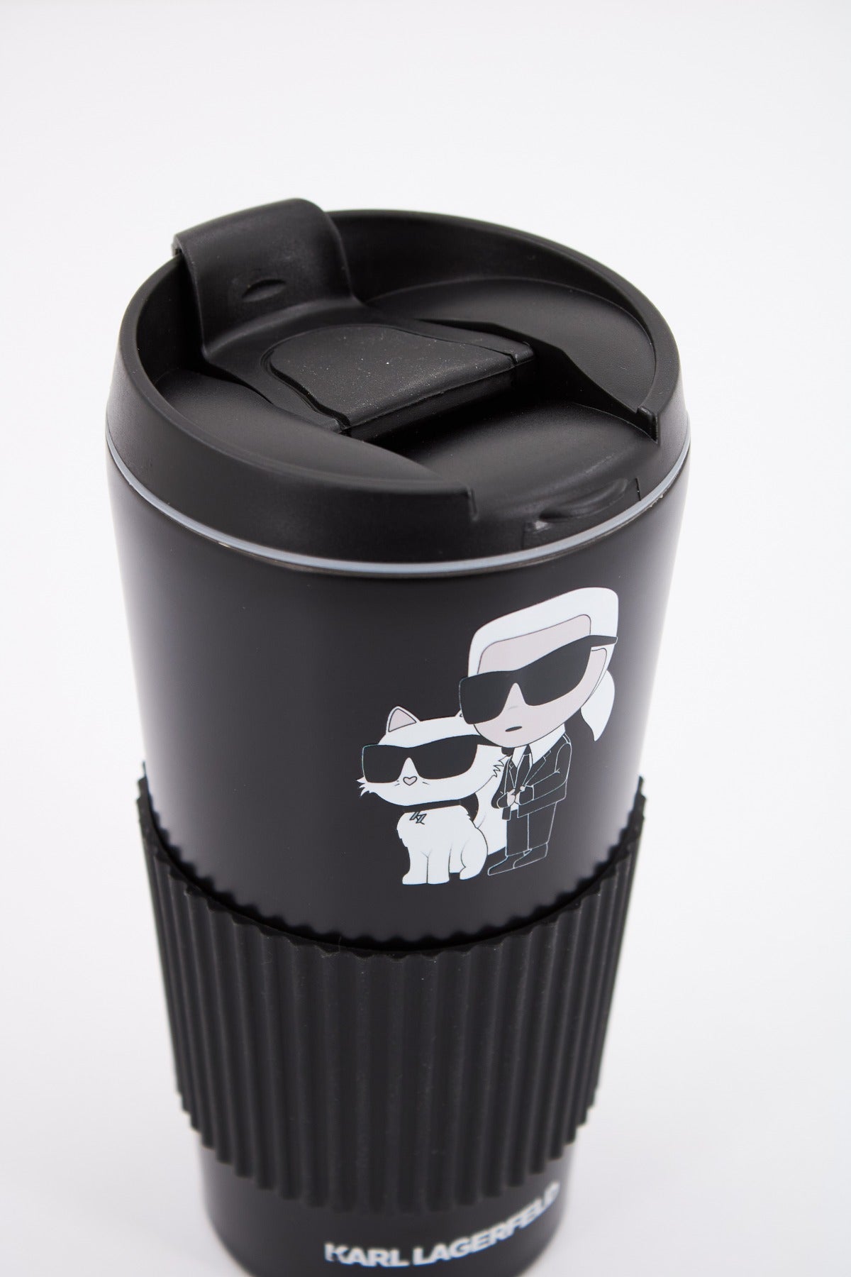 KARL LAGERFELD K/IKONIK . TRAVEL MUG en color NEGRO  (3)
