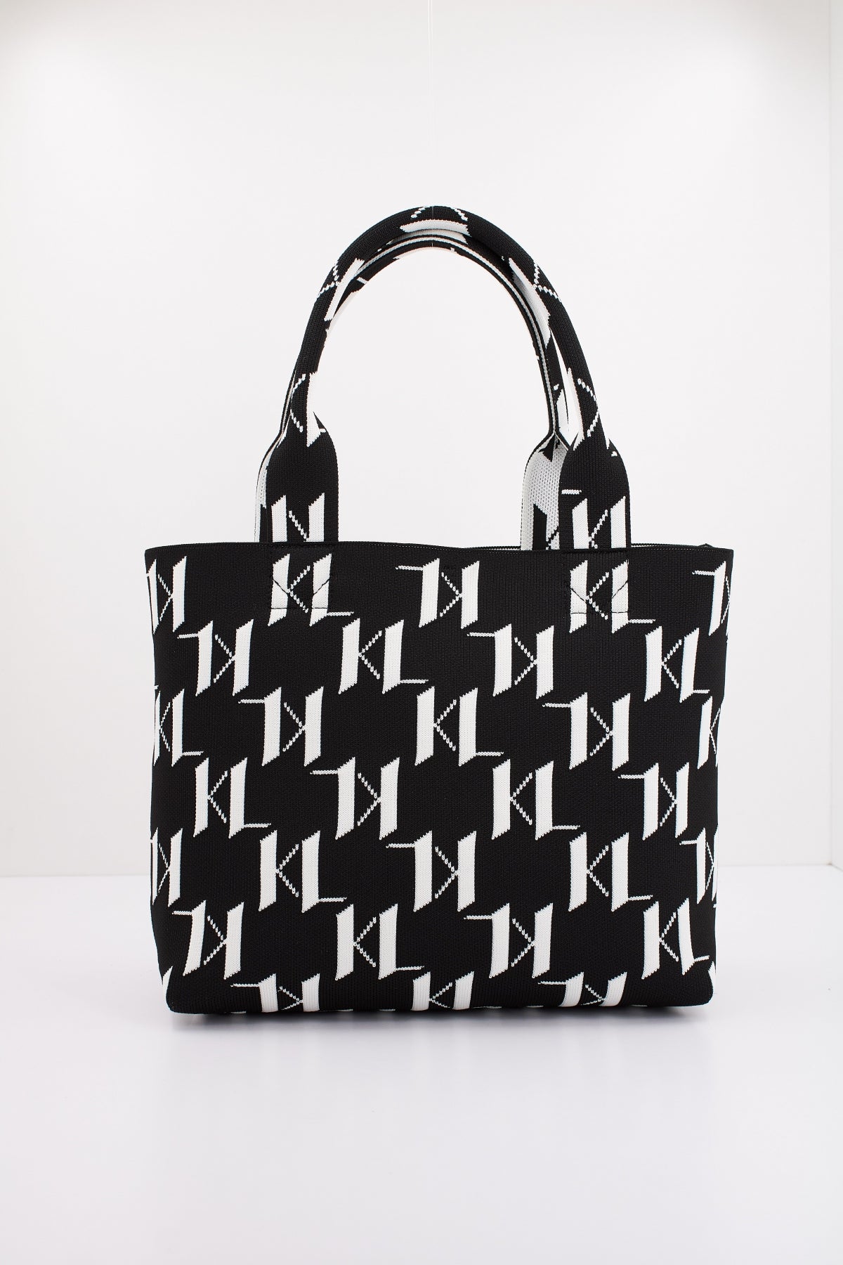 KARL LAGERFELD K/MONOGRAN KNIT MD TOTE en color NEGRO  (3)