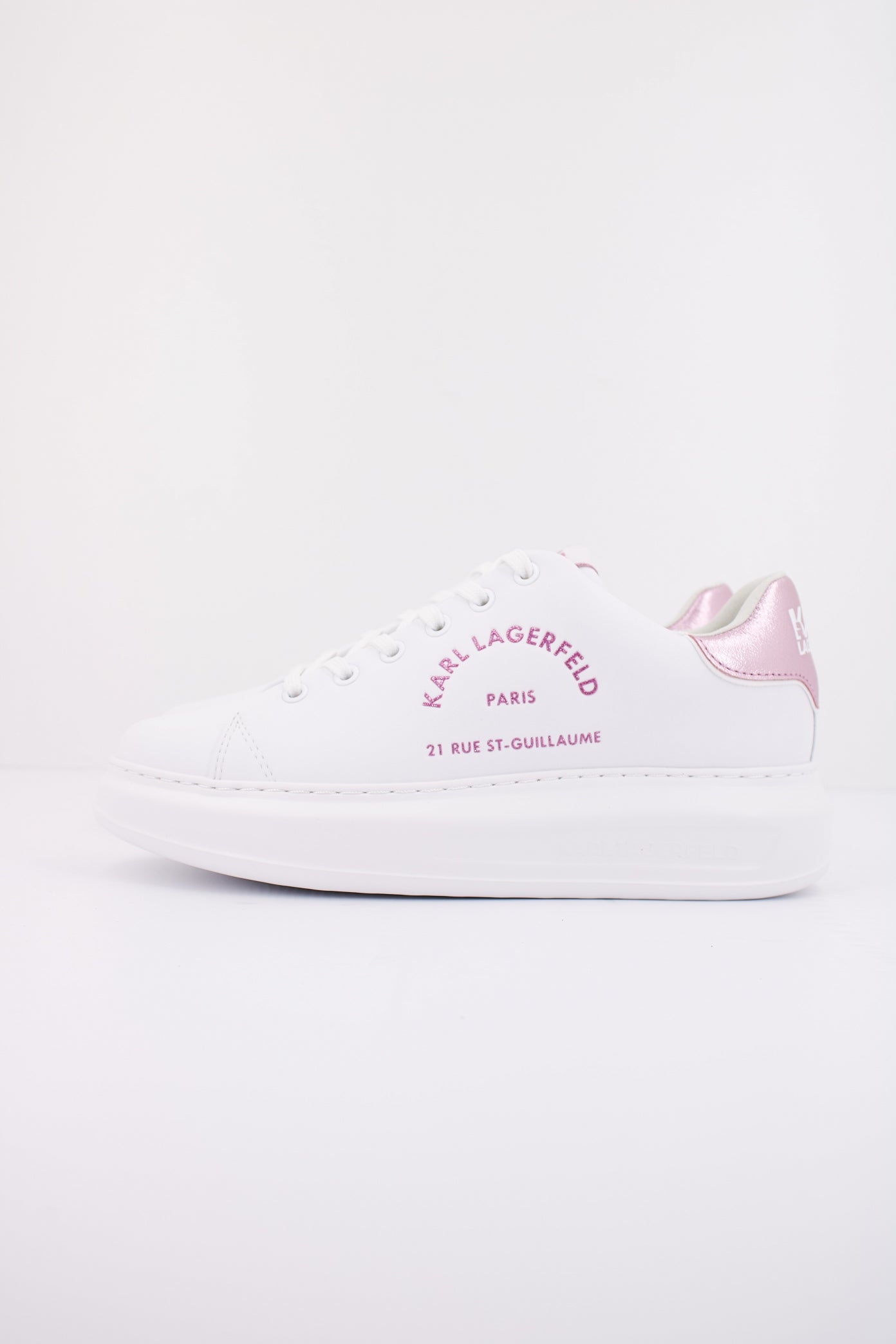 KARL LAGERFELD KAPRI METAL MAISON GLITTER en color BLANCO  (1)