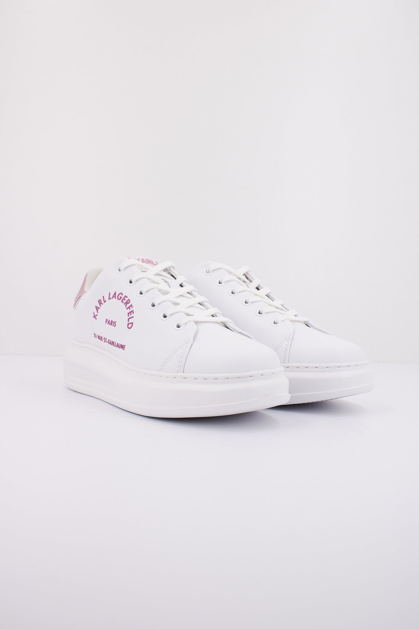 KARL LAGERFELD KAPRI METAL MAISON GLITTER en color BLANCO  (2)
