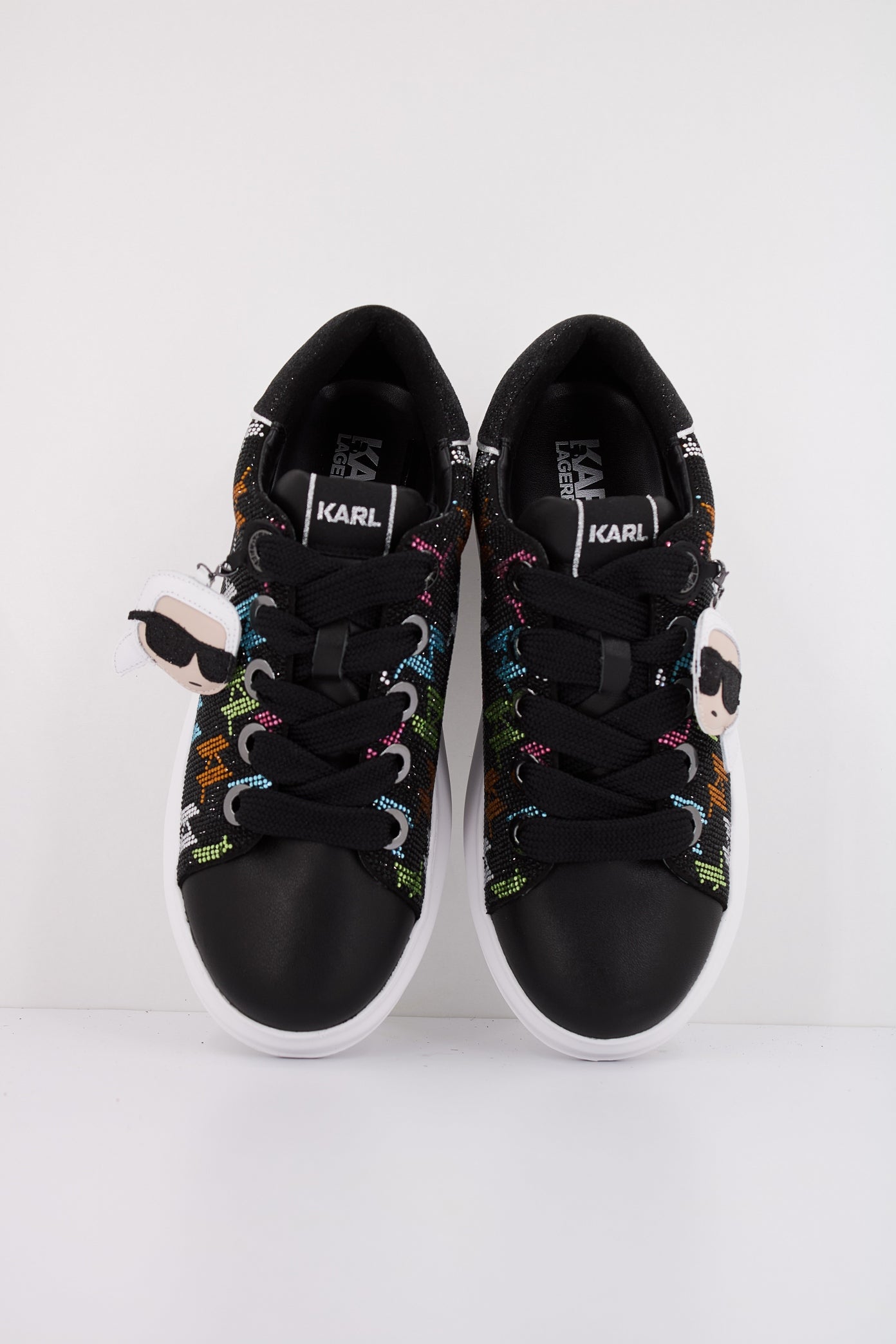 KARL LAGERFELD  KAPRI NFT PENDANT RHINESTO en color NEGRO  (3)
