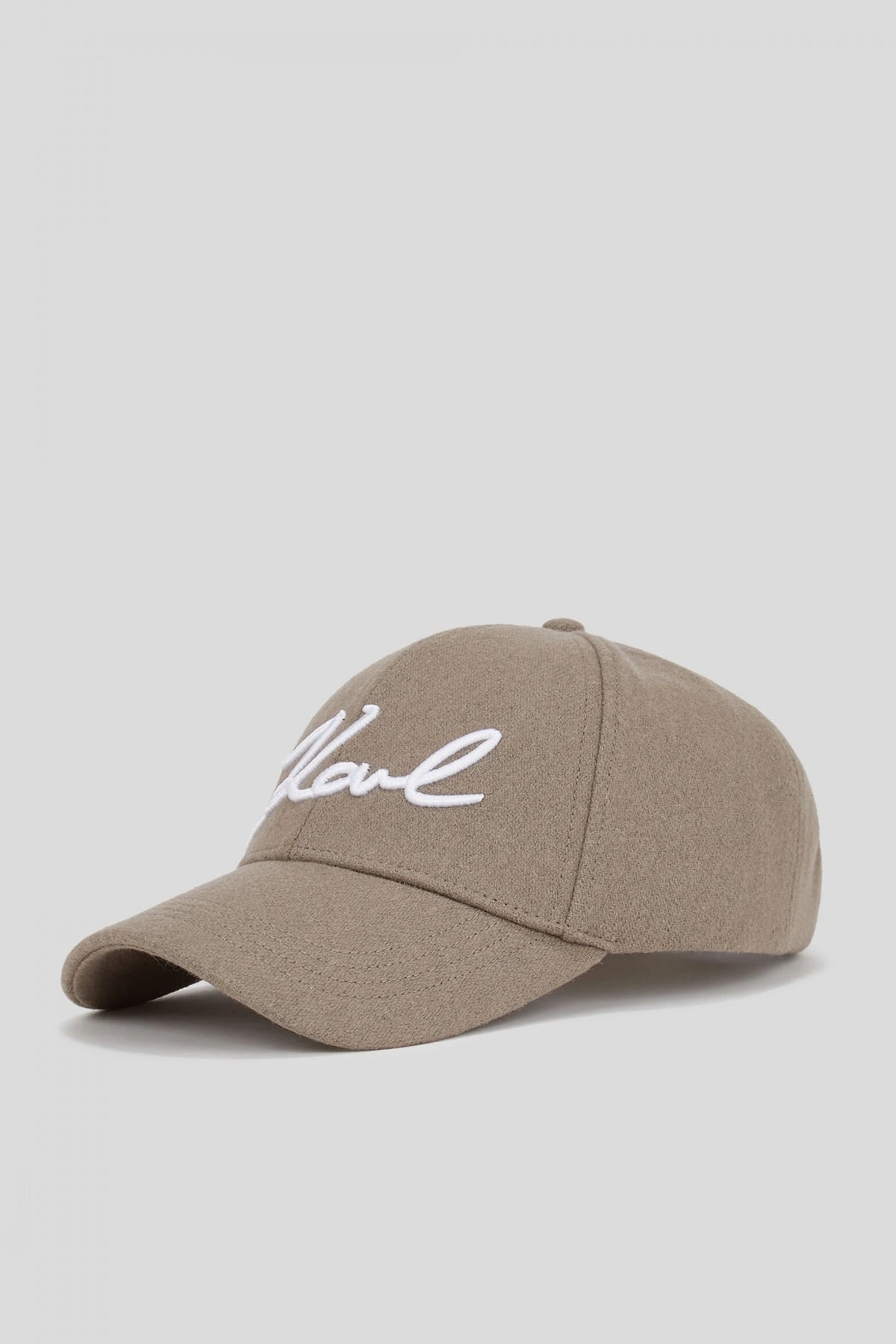 KARL LAGERFELD K/SIGNATURE WOOL CAP en color GRIS  (1)