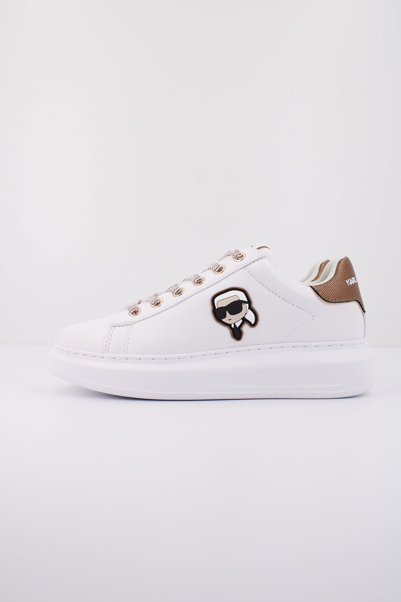 KARL LAGERFELD KAPRI NFT METALMESH TAB LO en color BLANCO  (1)