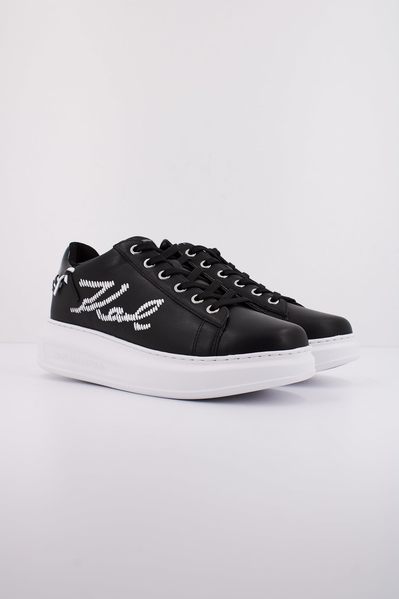 KARL LAGERFELD KAPRI WHIPSTITCH LO LACE en color NEGRO  (2)