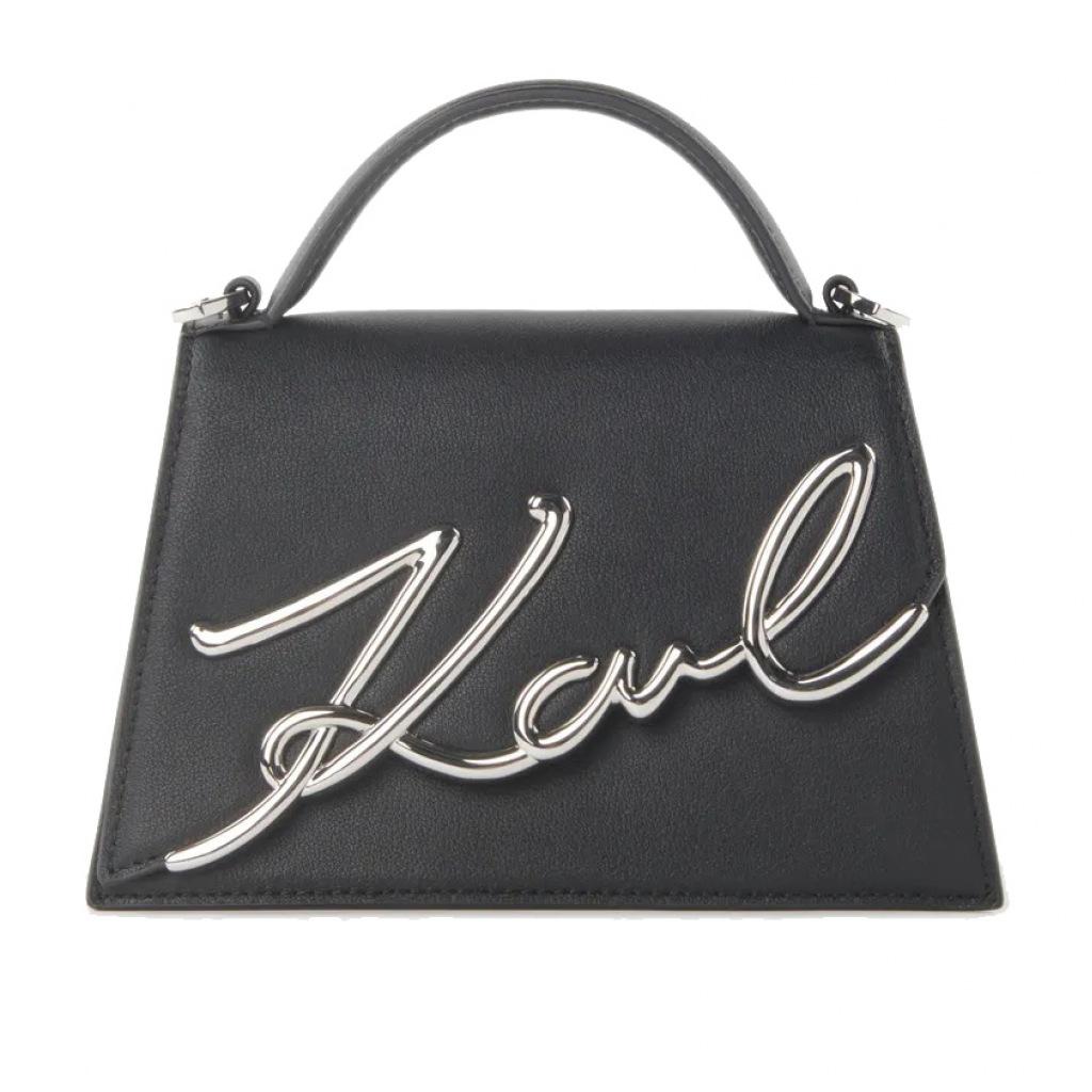 KARL LAGERFELD SIGNATURE . MD CROSSBODY en color NEGRO  (4)