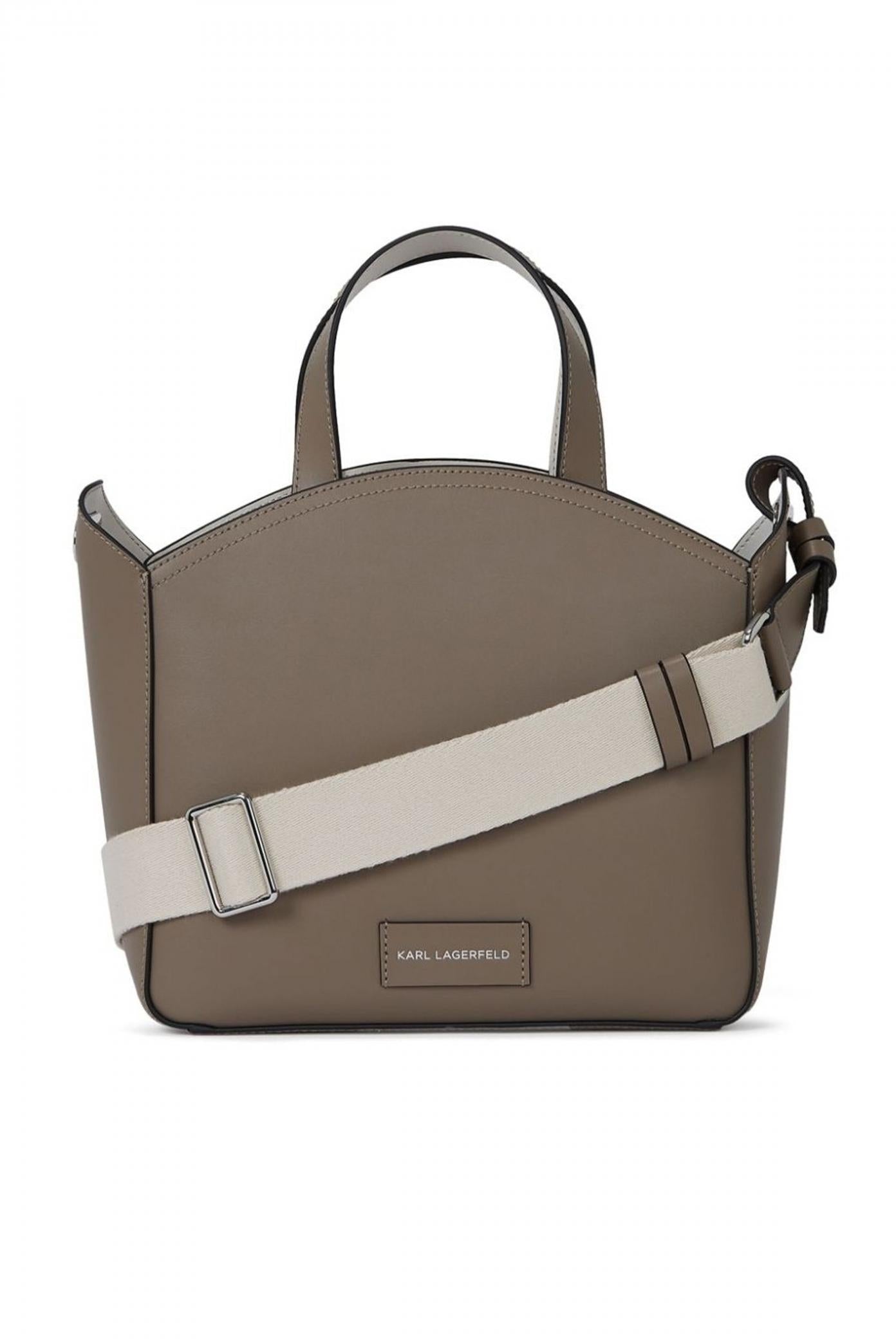 KARL LAGERFELD K CIRCLE SM TOTE PERFORATE en color BEIS  (2)