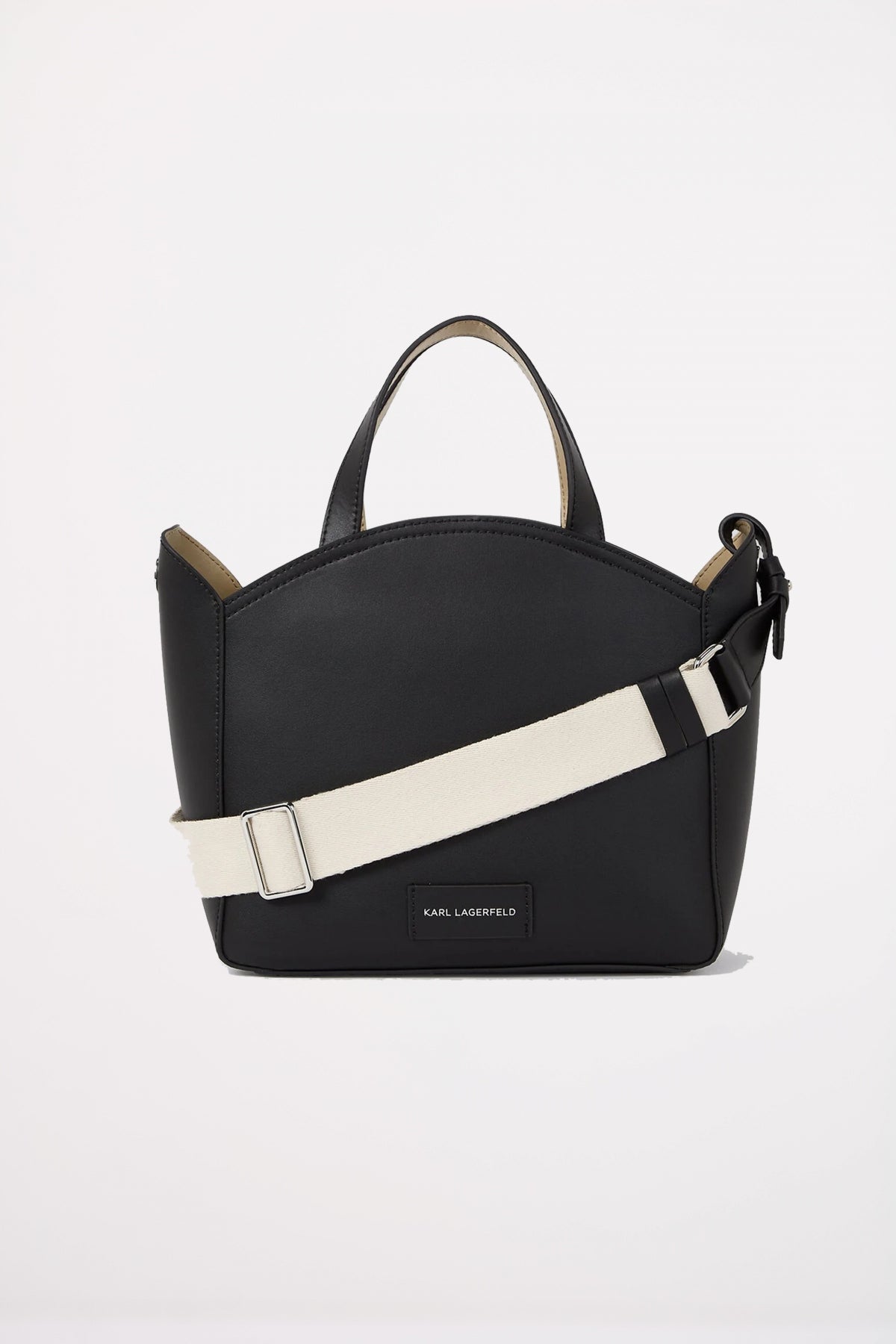 KARL LAGERFELD K CIRCLE SM TOTE PERFORATE en color NEGRO  (2)