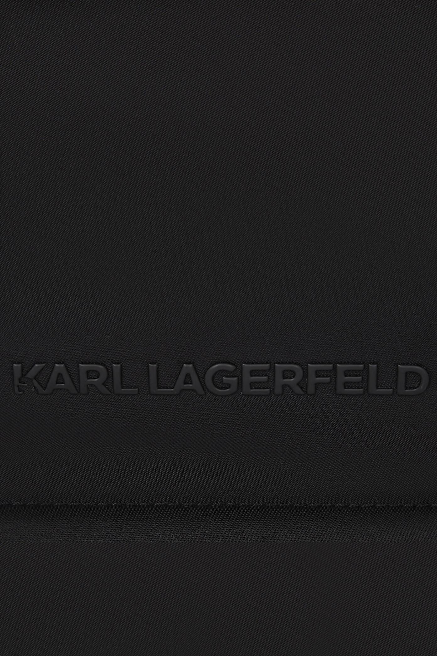 KARL LAGERFELD IKON NYLON MD SQUARE TOTE en color NEGRO  (4)