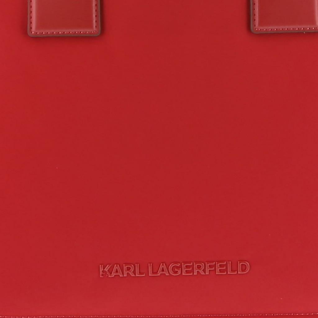KARL LAGERFELD IKON NYLON MD SQUARE TOTE en color ROJO  (6)