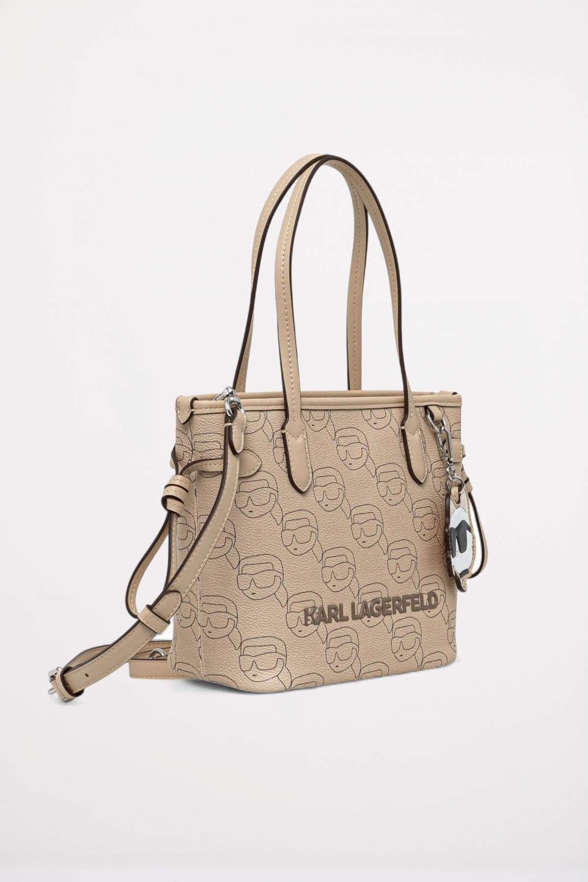 KARL LAGERFELD IKON MOO CC SM TOTE en color BEIS  (2)