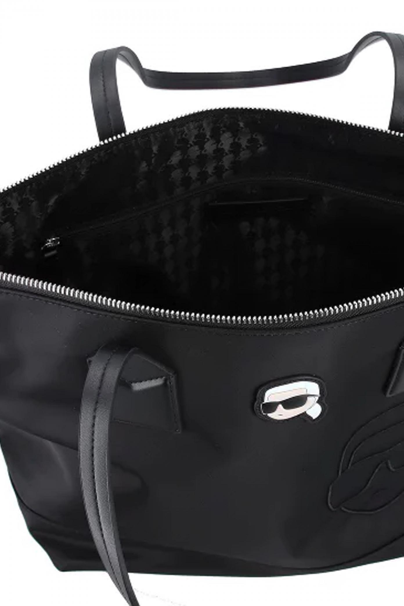 KARL LAGERFELD  IKON NYLON NFT LG TOTE en color NEGRO  (3)
