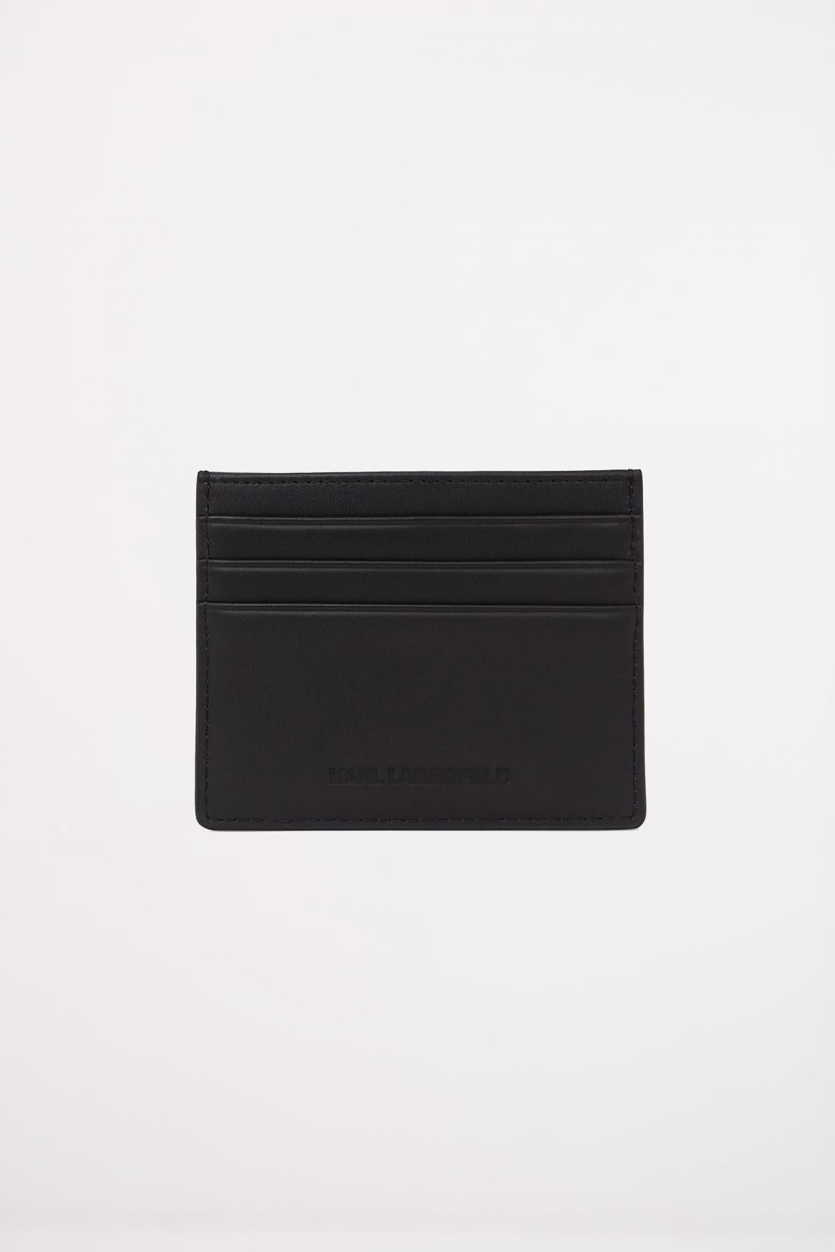 KARL LAGERFELD SIGNATURE CARDHOLDER en color NEGRO  (2)