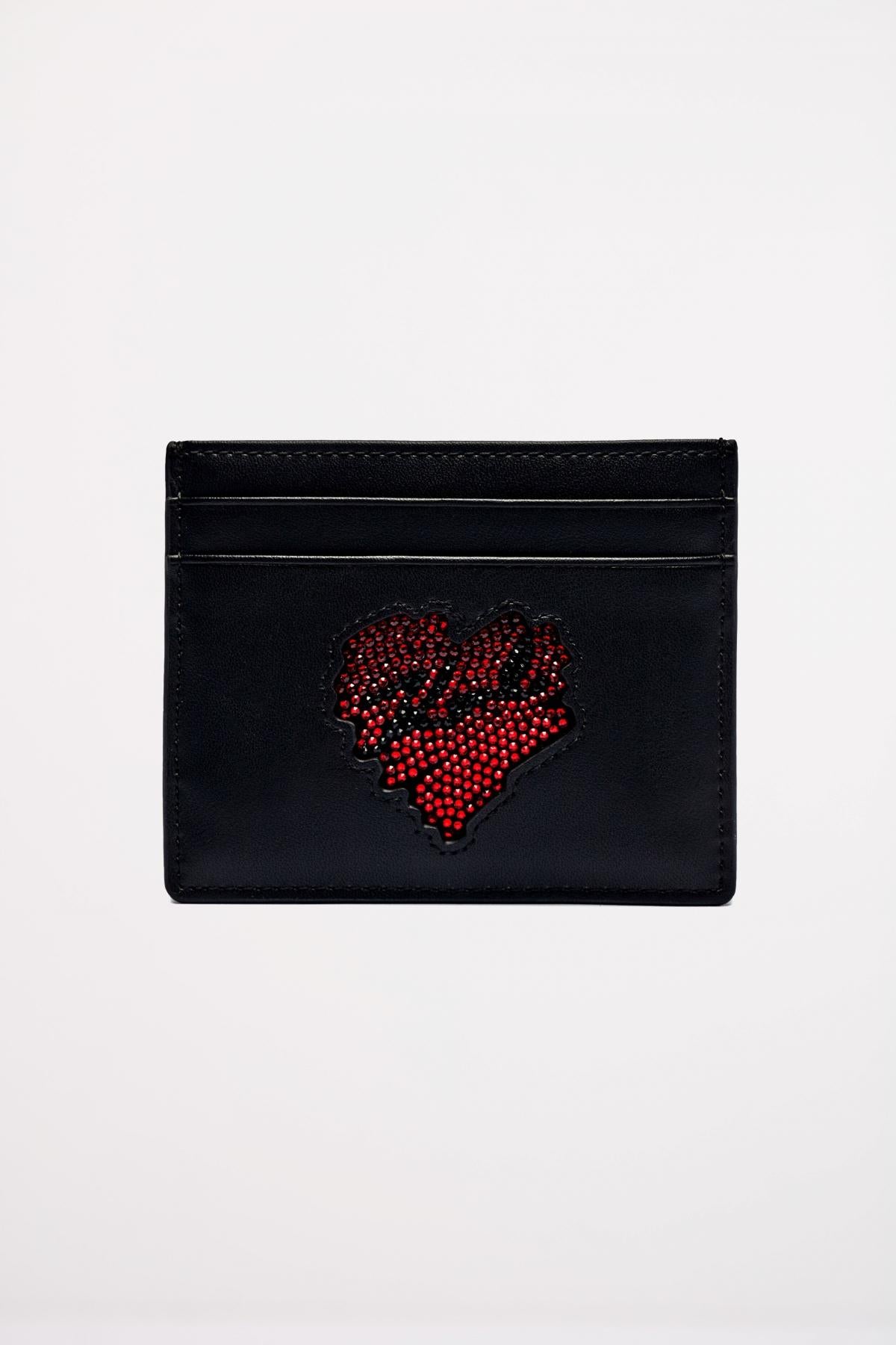 KARL LAGERFELD HEARTS CH+KEYCHAIN GP en color NEGRO  (1)