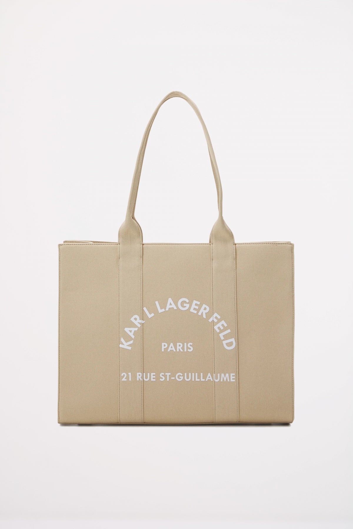 KARL LAGERFELD SRSG SQUARE LARGE TOTE en color MARRON CLARO  (1)