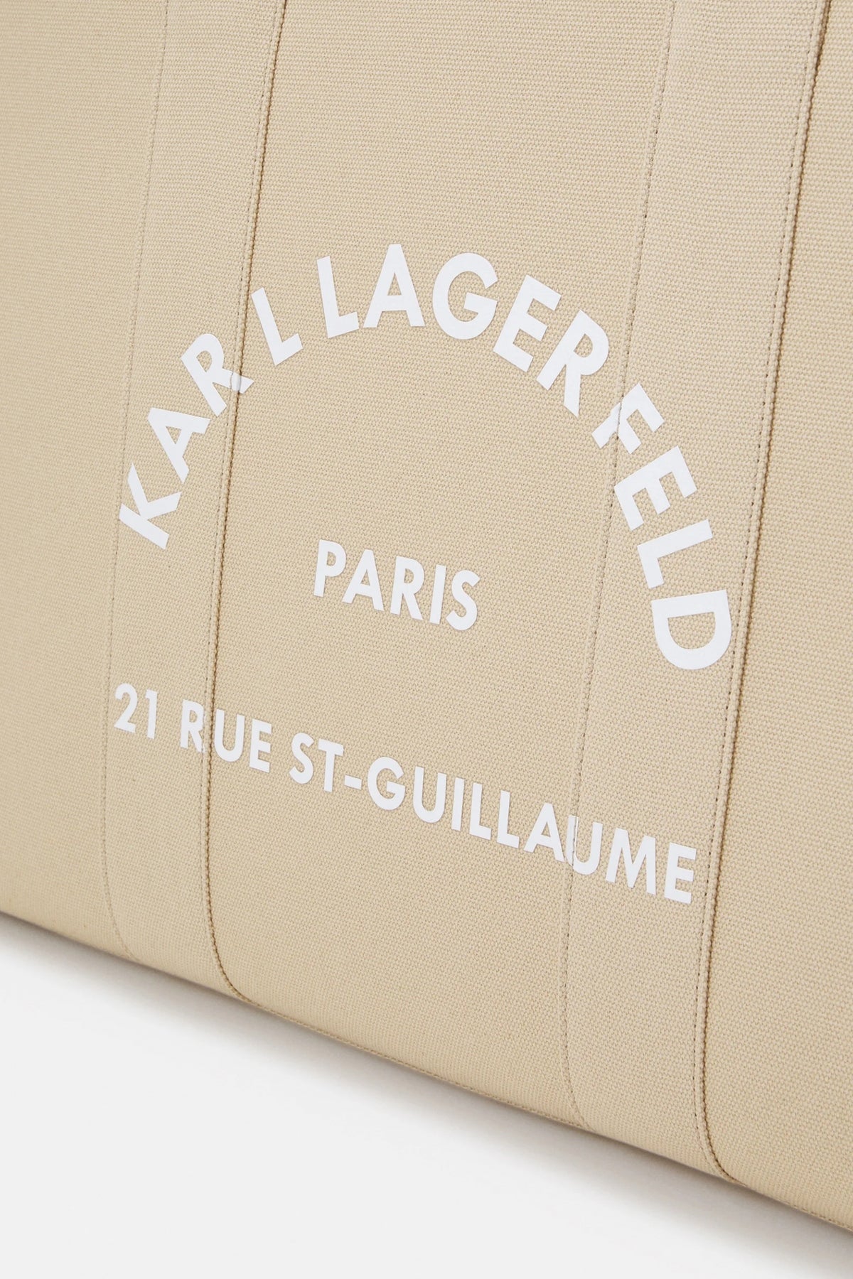 KARL LAGERFELD SRSG SQUARE LARGE TOTE en color MARRON CLARO  (3)