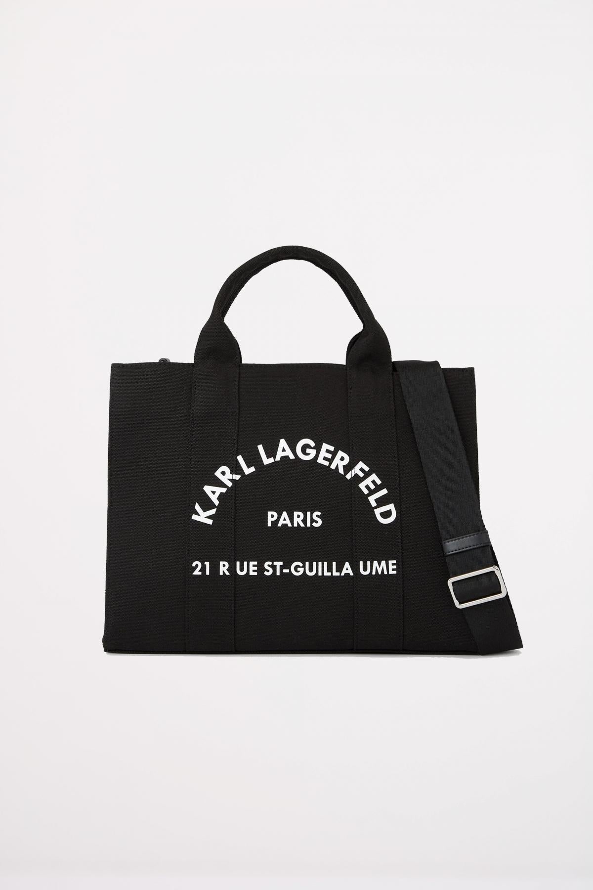 KARL LAGERFELD RSG SQUARE MEDIUM TOTE en color NEGRO  (1)