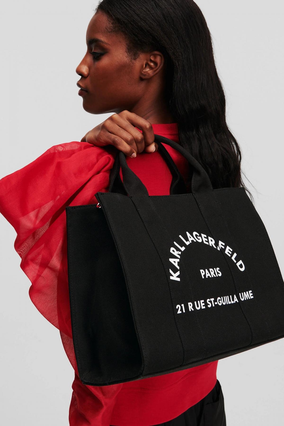 KARL LAGERFELD RSG SQUARE MEDIUM TOTE en color NEGRO  (4)