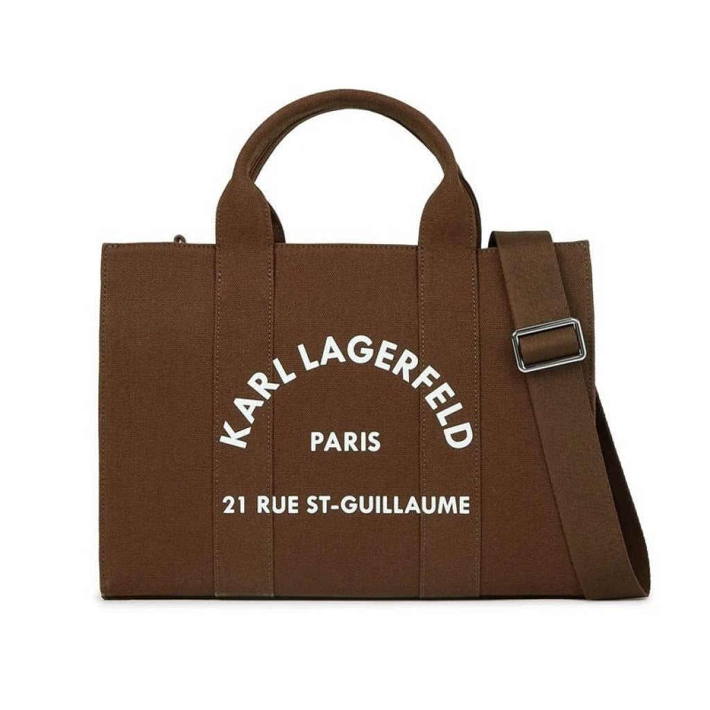 KARL LAGERFELD RSG SQUARE MEDIUM TOTE en color MARRON  (4)