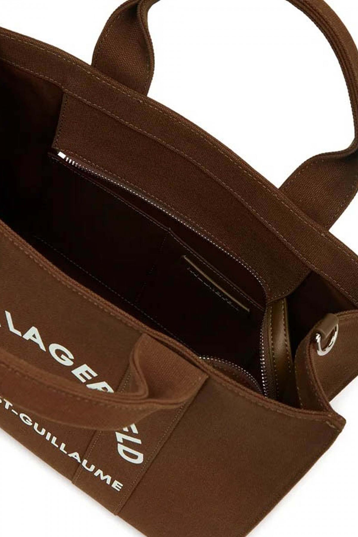 KARL LAGERFELD RSG SQUARE MEDIUM TOTE en color MARRON  (3)