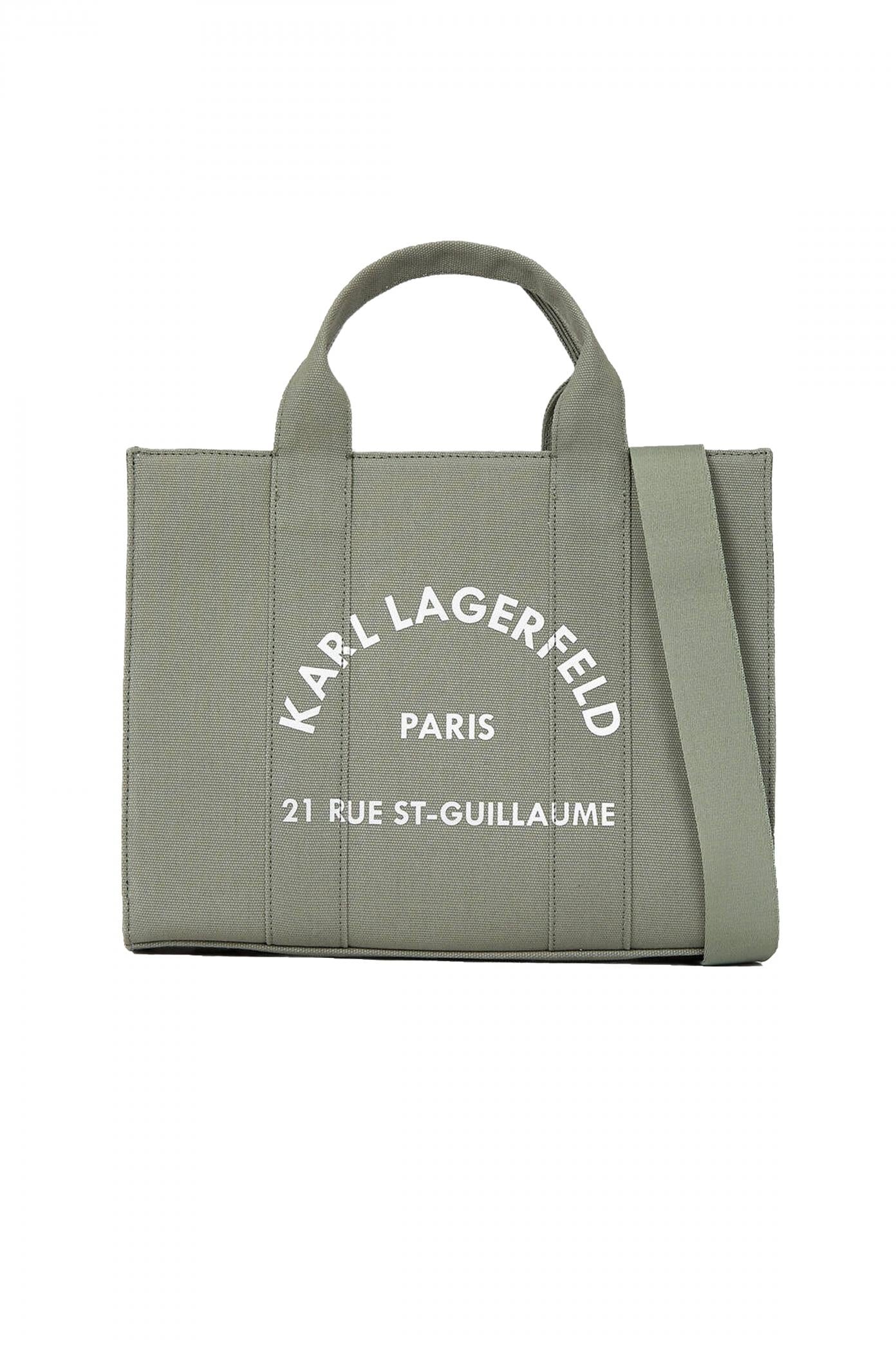 KARL LAGERFELD RSG SQUARE MEDIUM TOTE en color VERDE  (1)