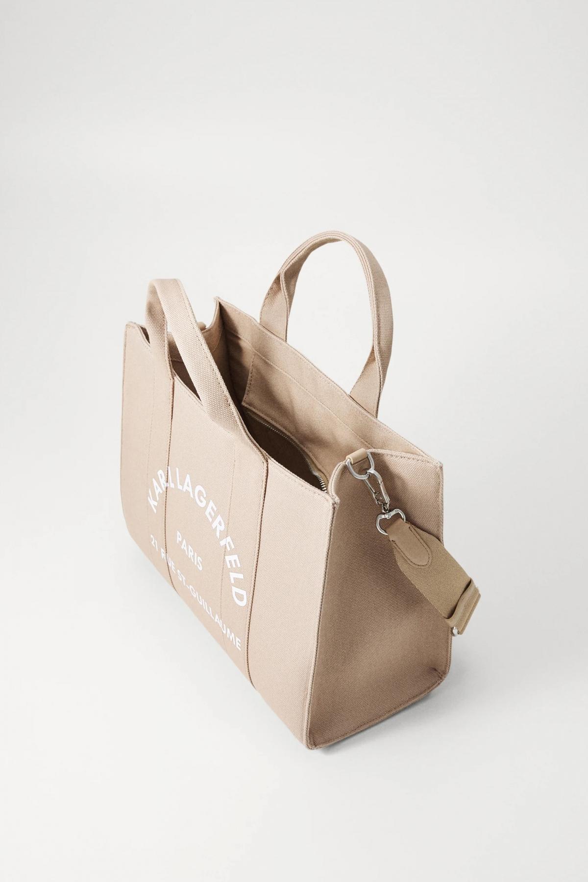 KARL LAGERFELD RSG SQUARE MEDIUM TOTE en color MARRON  (2)