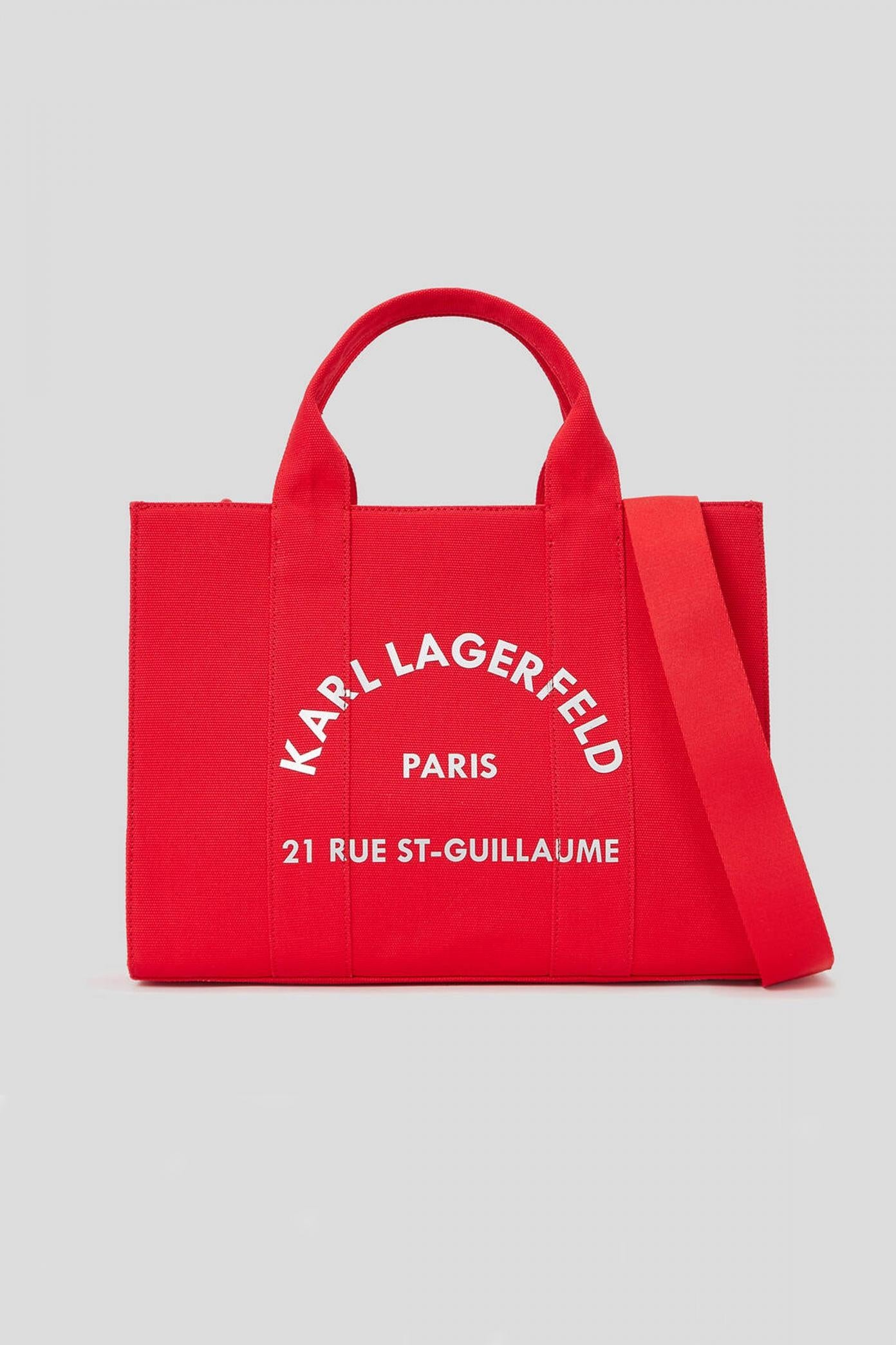 KARL LAGERFELD RSG SQUARE MEDIUM TOTE en color ROJO  (1)