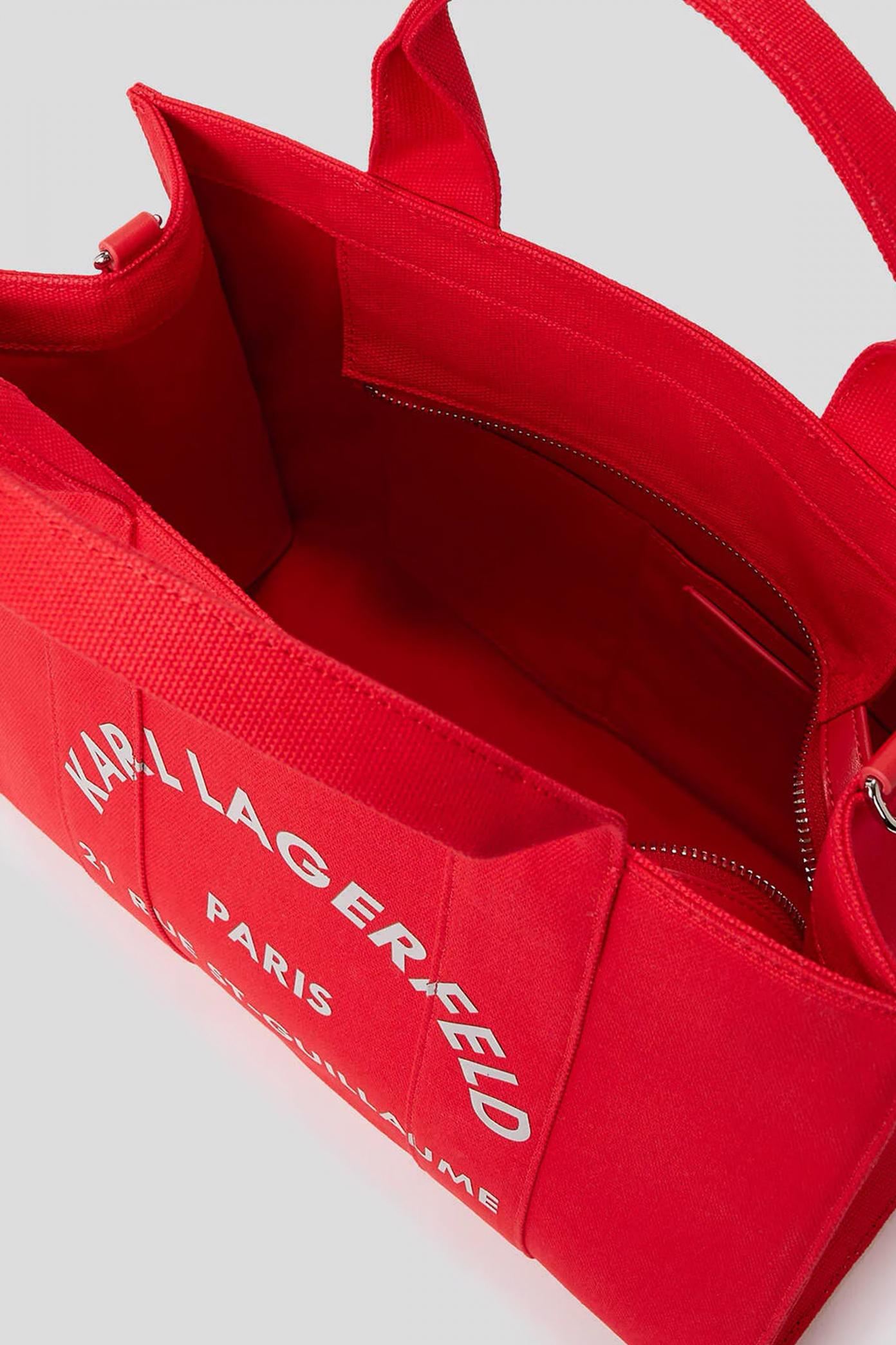 KARL LAGERFELD RSG SQUARE MEDIUM TOTE en color ROJO  (3)